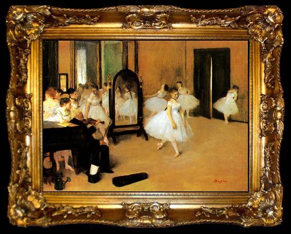 framed  Edgar Degas Dance Class, ta009-2